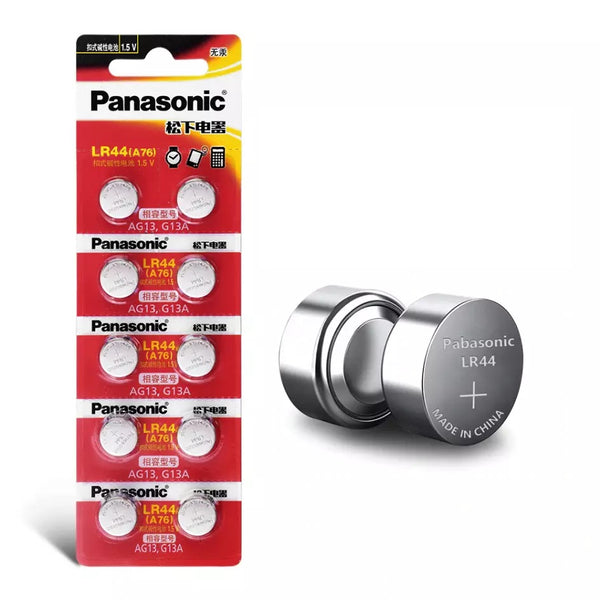 Panasonic LR44 AG13 G13A Button Battery (10pcs/Pack)