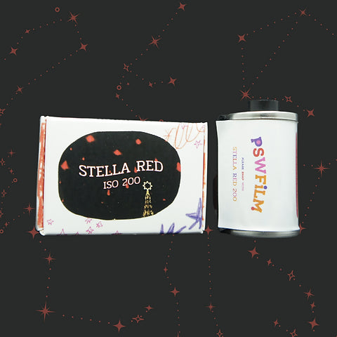 Please Snap with Film STELLA RED 200 - 36exp, 135/35mm Special Effect Color Negative Film