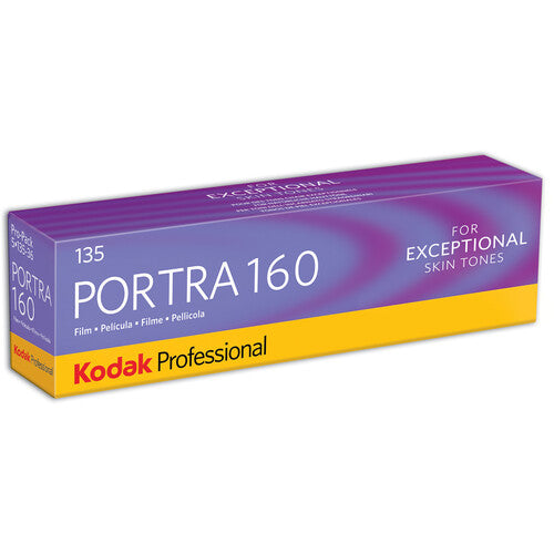 Kodak Professional Portra 160 - 36exp, 135/35mm Color Negative Film (5 Rolls)