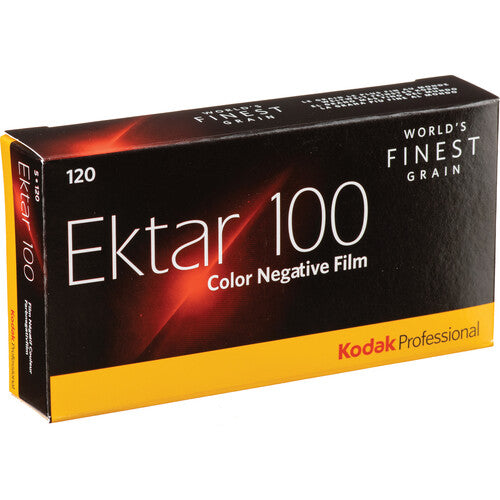 Kodak Professional Ektar 100 - 120 Color Negative Film (5 Rolls)