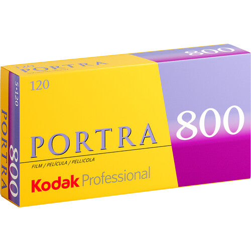 Kodak Professional Portra 800 - 120 Color Negative Film (5 Rolls)