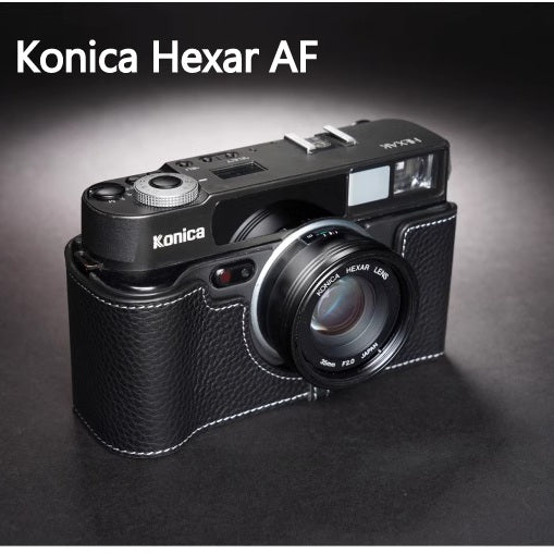 Real Leather Camera Half Case for Konica Hexar AF