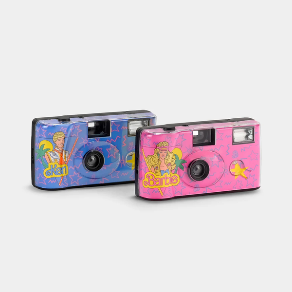 Retrospekt Barbie & Ken Preloaded 35mm Film Simple-Use Cameras (Double Pack)