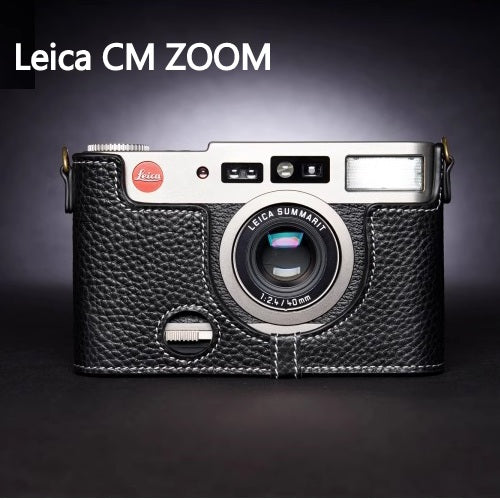 Real Leather Camera Half Case for Leica CM ZOOM