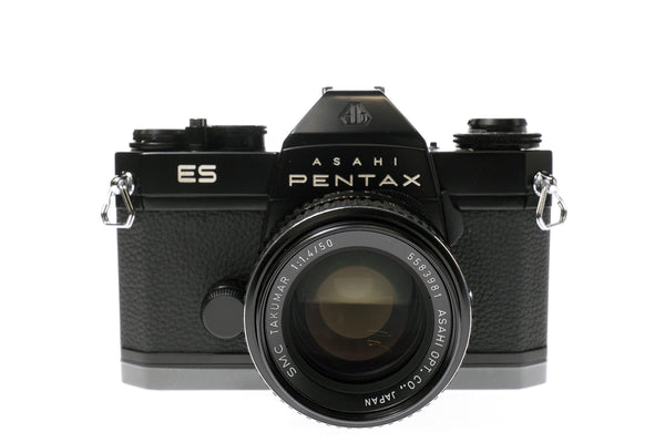 Asahi Pentax ES 35mm SLR Film Camera with SMC TAKUMAR 50mm F1.4 Lens