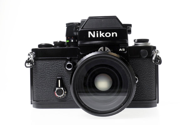 Nikon F2 35mm SLR Film Camera Black w/ NIKKOR 35mm f2 Lens