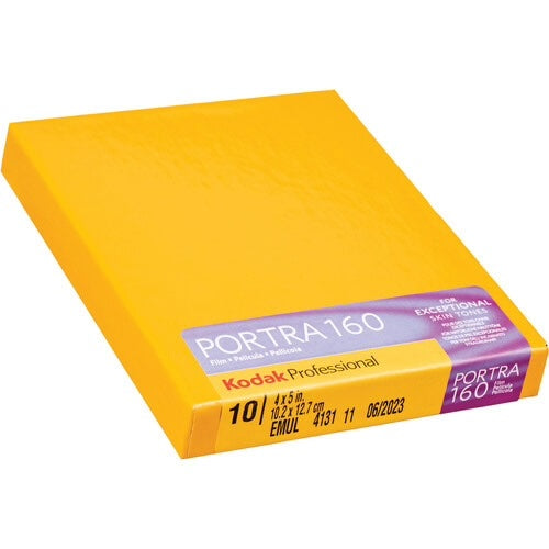 Kodak Professional Portra 160 - 4x5" Color Negative Film (10 Sheets)