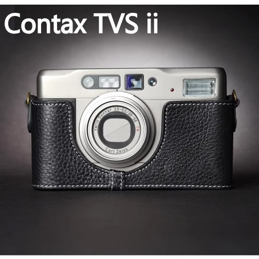 Real Leather Camera Half Case for Contax TVS 2 II