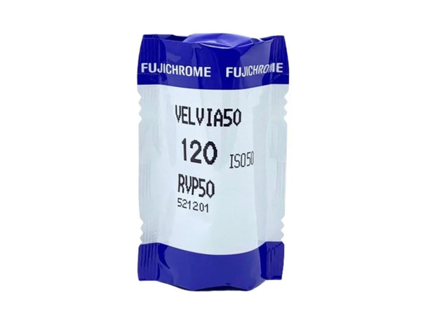 Fujifilm Fujichrome Velvia RVP 50 - 120 Color Reversal Film (Single Roll)