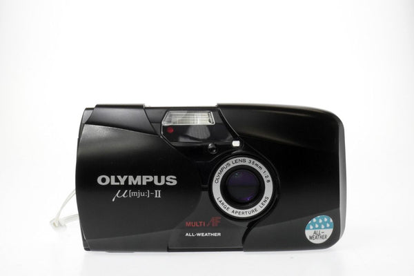 Olympus μ mju II Black 135/35mm Point & Shoot Film Camera