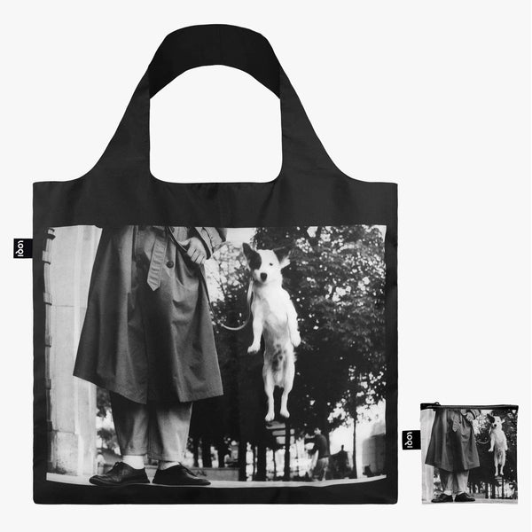 LOQI x Magnum Photos - Elliott Erwitt © Dog Jumping 1989 Recycled Tote Bag